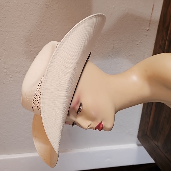 Justin off-white Western Hat - Picture 4 of 10